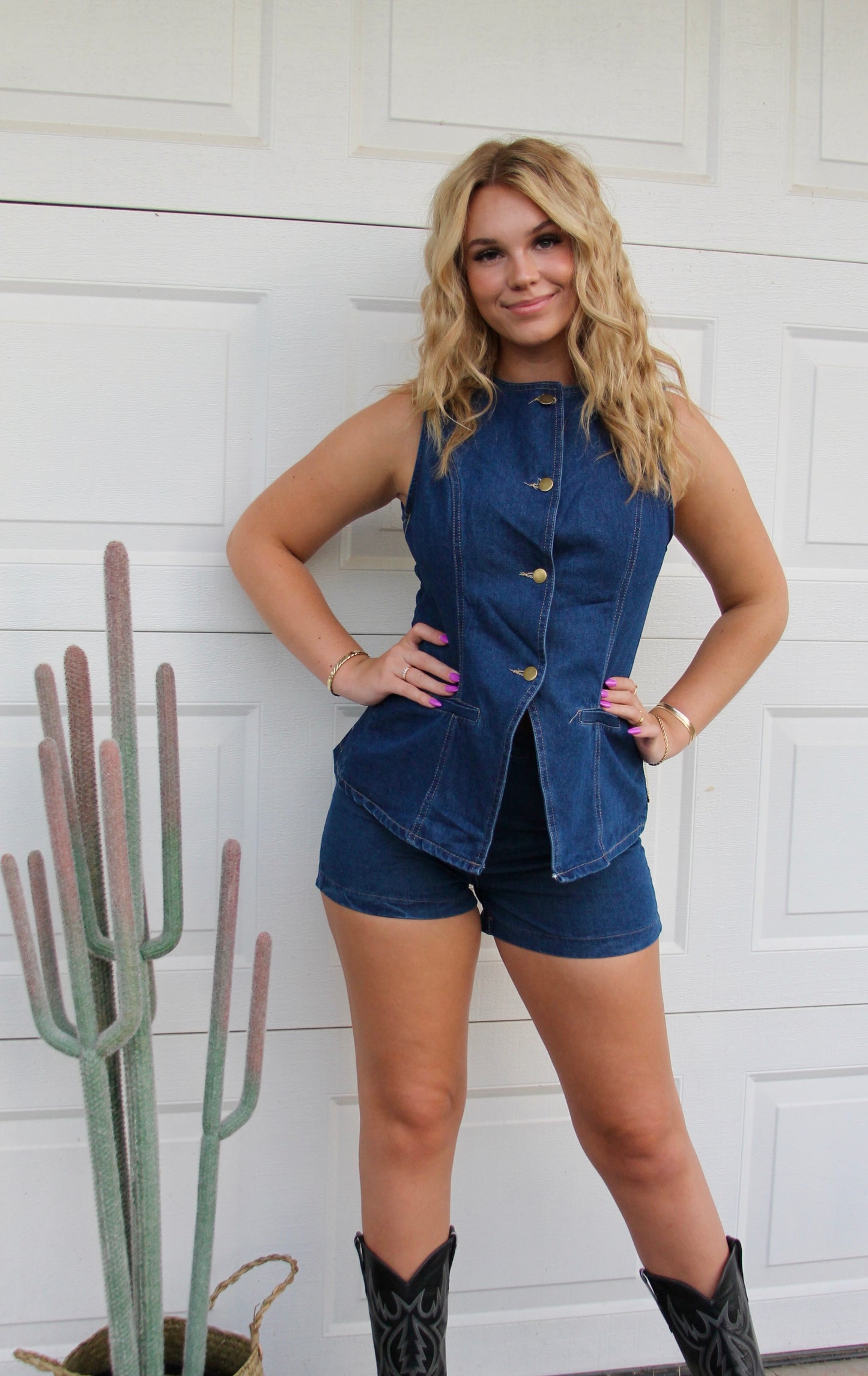 The Shannon Denim Top