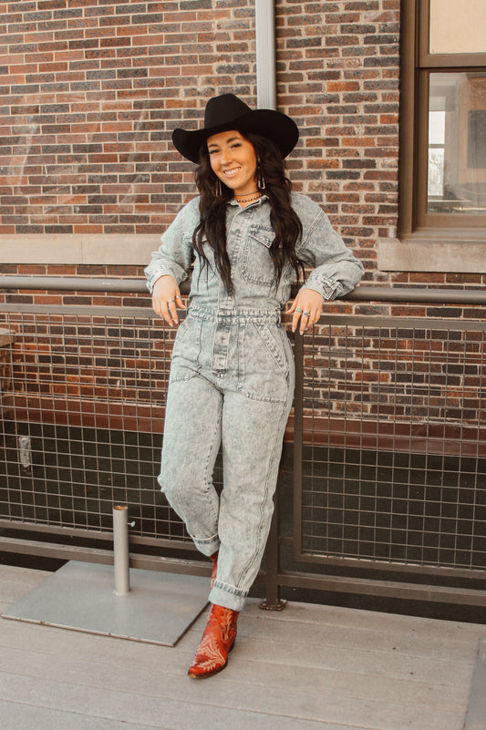 The Denim Jumpsuit